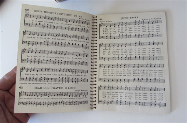 VINTAGE HYMNAL AND SHEET MUSIC