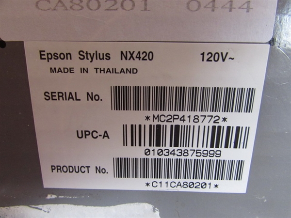 EPSON STYLUS NX420 PRINTER-NEW IN BOX- UNOPENED