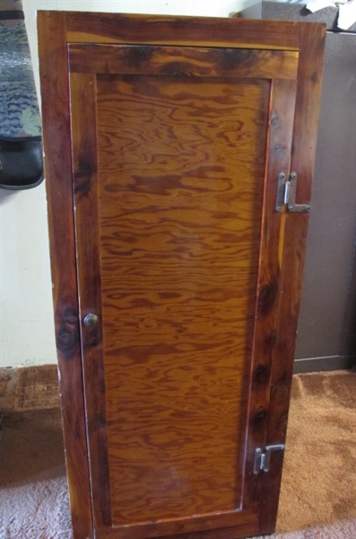 HAND CRAFTED WOOD CABINET