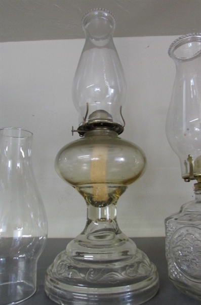 OIL LAMPS AND CANDLE HOLDER