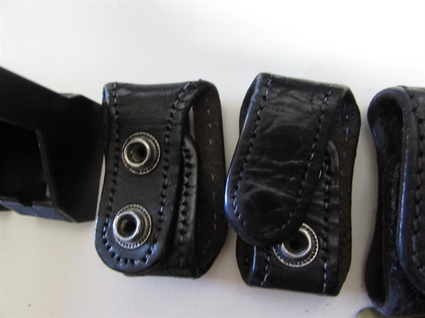 OFFICERS LEATHER BELT ACCESSORIES