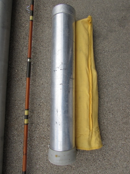 2 FLY FISHING POLES WITH ALUMINUM CASES