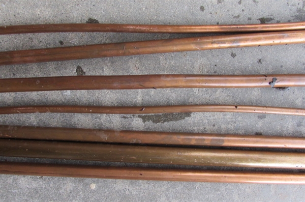 COPPER TUBING IN VARIOUS LENGTHS AND SIZES