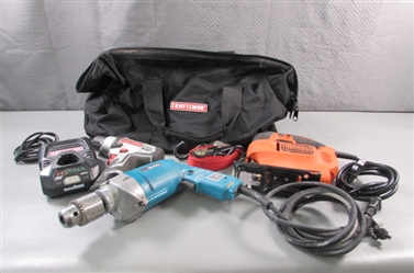 CRAFTSMAN TOOL BAG WITH POWER TOOLS