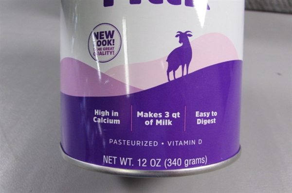 3 - NEW CANS OF POWDERED GOATS MILK