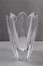 "OROFOS" SIGNED GLASS/CRYSTAL VASE