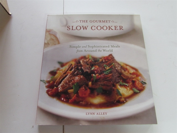 COOK BOOKS, CUTTING BOARDS , MARBLE CUTTING BOARD AND ROLLING PIN