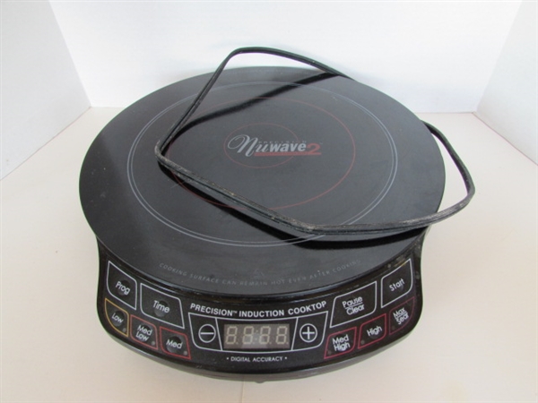 PRECISION NUWAVE INDUCTION COOKTOP AND COOKWARE