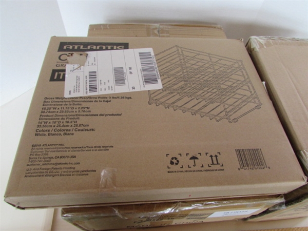 NEW IN UNOPENED BOXES - ASSORTED RACKS & PAPER TOWEL HOLDER
