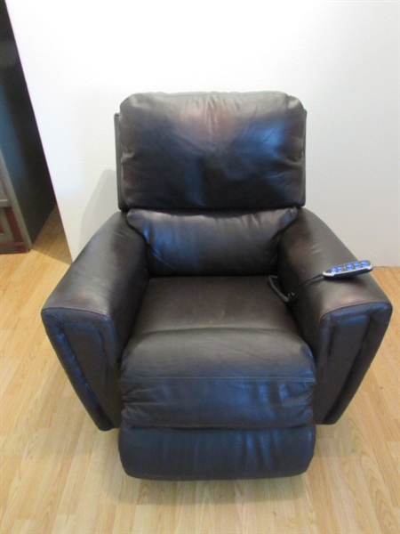 LAZYBOY LEATHER ROCKING/RECLINER