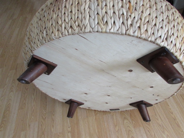NEW RATAN OTTOMAN