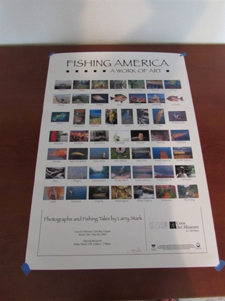 WARMWATER GAMEFISH OF NORTH AMERICA FRAMED PRINT