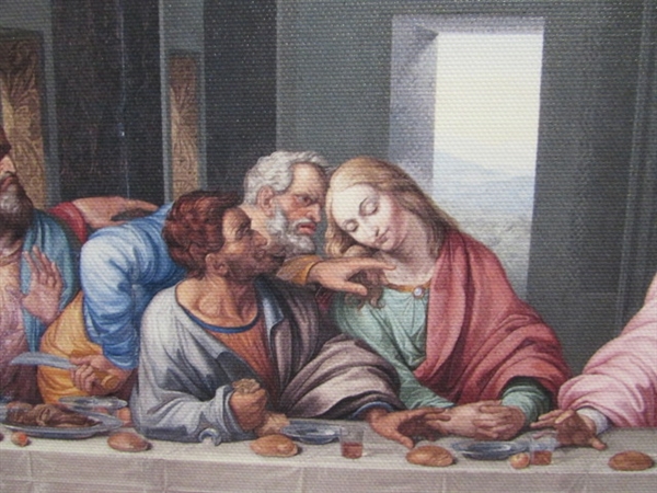 THE LAST SUPPER ON CANVAS PRINT