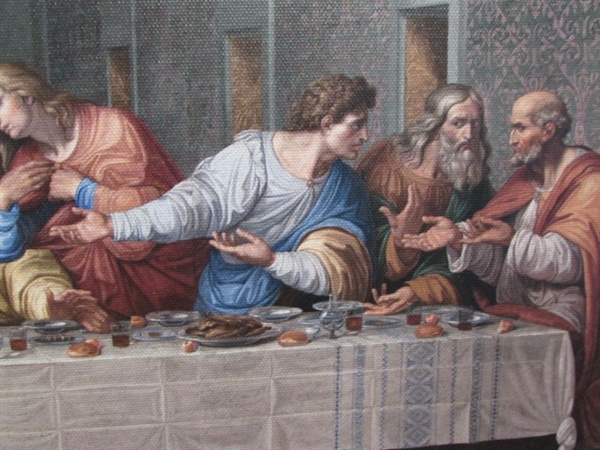 THE LAST SUPPER ON CANVAS PRINT