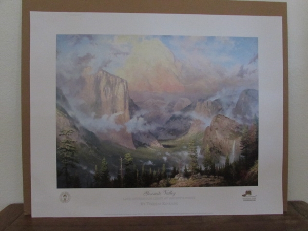 THOMAS KINKADE PRINT OF YOSEMITE VALLEY