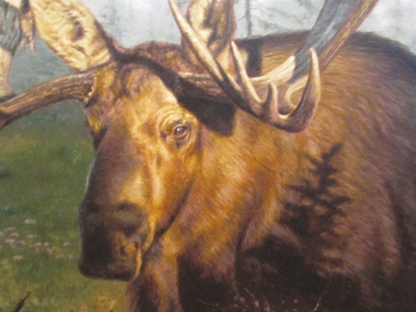 LE EVENING MORNING MOOSE PRINT #1/250 BY BRIAN KUETHER