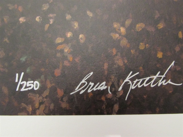 LE EVENING MORNING MOOSE PRINT #1/250 BY BRIAN KUETHER