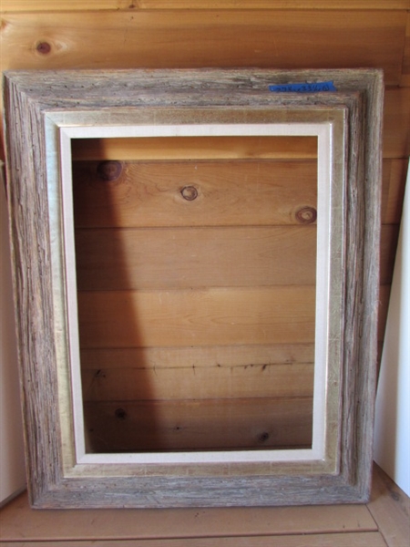 4 ART FRAMES OF DIFFERENT SIZES AND STYLES