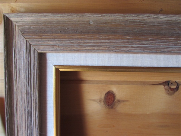 4 ART FRAMES OF DIFFERENT SIZES AND STYLES