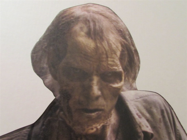 LIFE SIZE WALKING DEAD CUT OUTS. RICK, MAGGIE AND A ZOMBIE. SMALL BOBBLE HEAD DEXTER