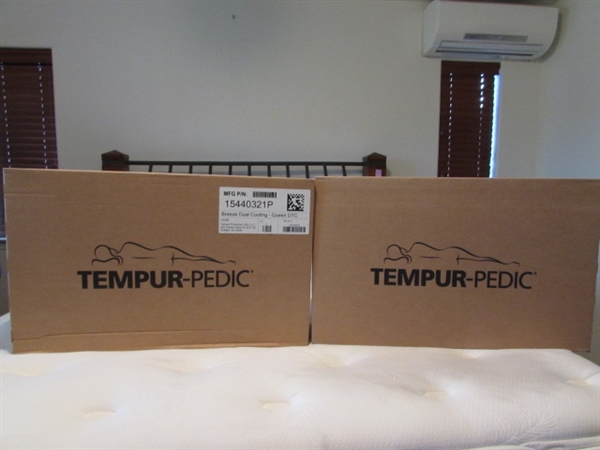 2 NEW QUEEN SIZE TEMPUR-PEDIC PILLOWS