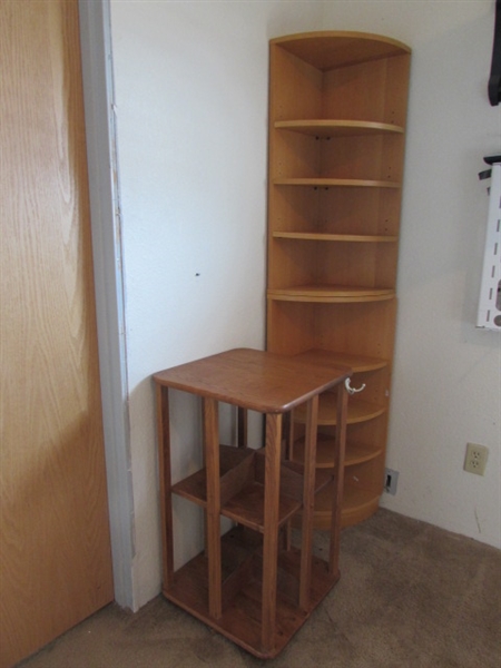 2 SHELVING UNITS