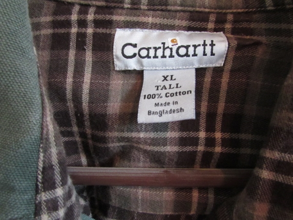 CARHARTT OVERALLS JACKET AND SHIRTS