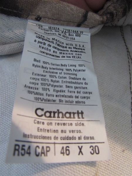 CARHARTT OVERALLS JACKET AND SHIRTS