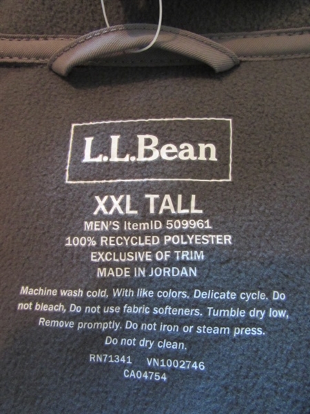 LLBEAN JEANS SIZE 40X29 & 44X29 SHIRTS XXL TALL, NEW LLBEAN JACKET