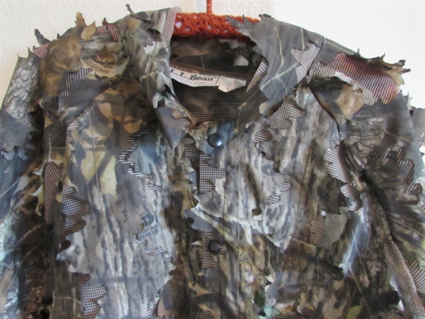 LLBEAN CAMO SUIT , DOWN JACKET AND MEN'S RAIN JACKET XXL