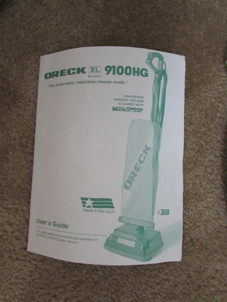 ORECK VACUUM CLEANERS & VABROOM