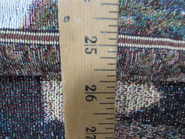 TAPESTRY AND WOVEN BLANKET