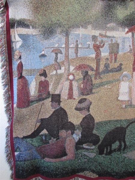 TAPESTRY AND WOVEN BLANKET