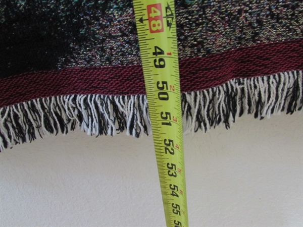 TAPESTRY AND WOVEN BLANKET