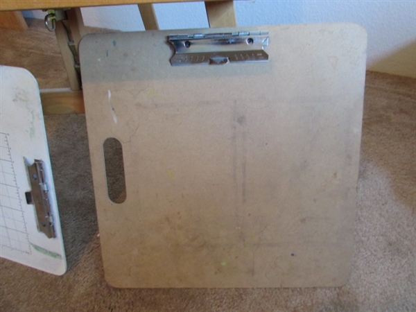MABEF BEECHWOOD EASEL W/BOARDS & DRAWING PAD