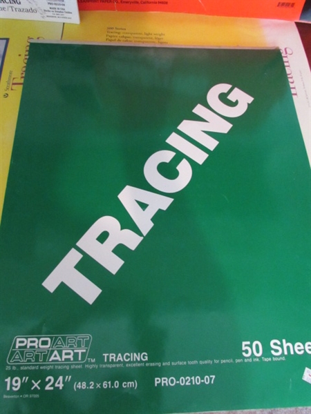 ARTISTS TRACING AND DRAFTING SUPPLIES