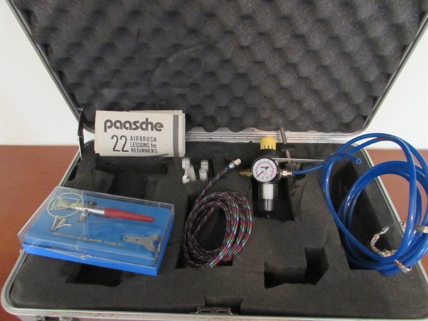 AZTEK AIRBRUSH EQUIPMENT IN CASE
