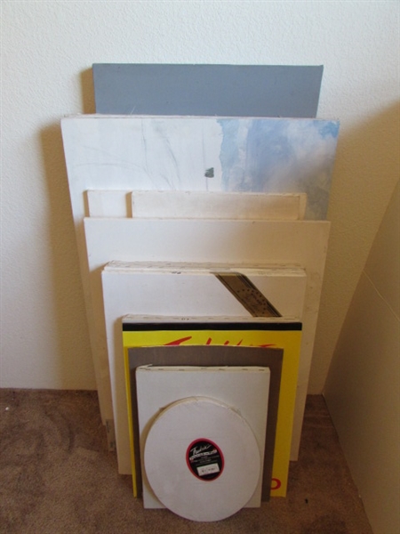 14 CANVASES IN ASSORTED SIZES