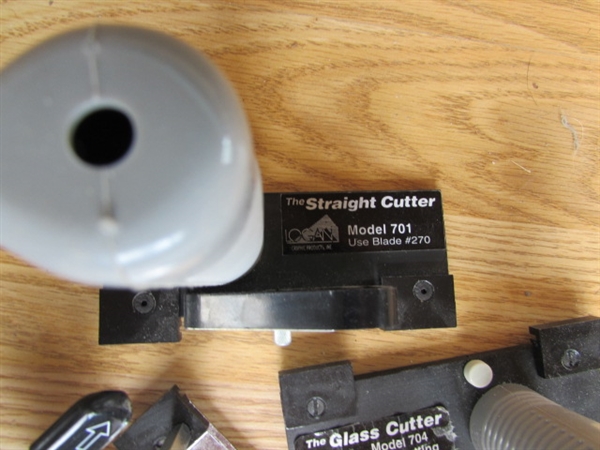 LOGAN FRAMER'S EDGE MAT CUTTER MODEL 660, LOGAN MAT CUTTER #750 AND LOGAN OVAL/CIRCLE CUTTER #201