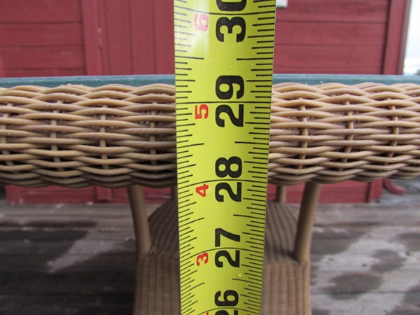 PATIO TABLE AND 3 CHAIRS