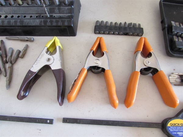 CLAMPS AND DRILL BITS