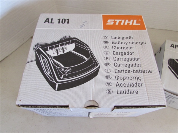 NEW STIHL LITHIUM-ION BATTERY AND CHARGER