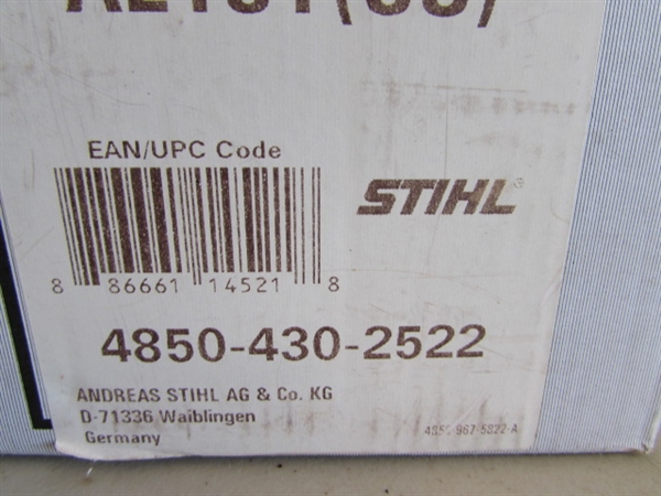 NEW STIHL LITHIUM-ION BATTERY AND CHARGER