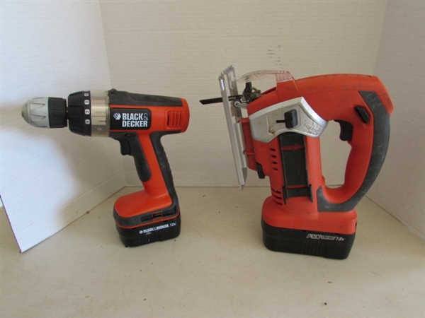 BLACK & DECKER DRILL AND JIGSAW