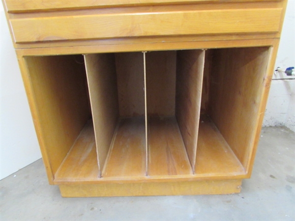 LARGE 2 PIECE ART STORAGE CABINET