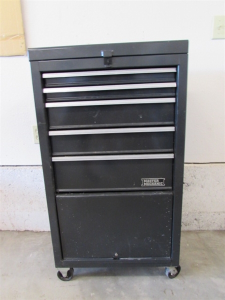 MASTER MECHANIC STAND ALONE TOOL CHEST W/TOOLS