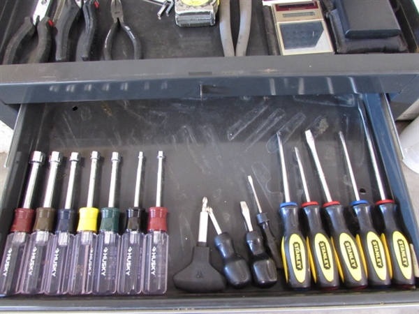 MASTER MECHANIC STAND ALONE TOOL CHEST W/TOOLS