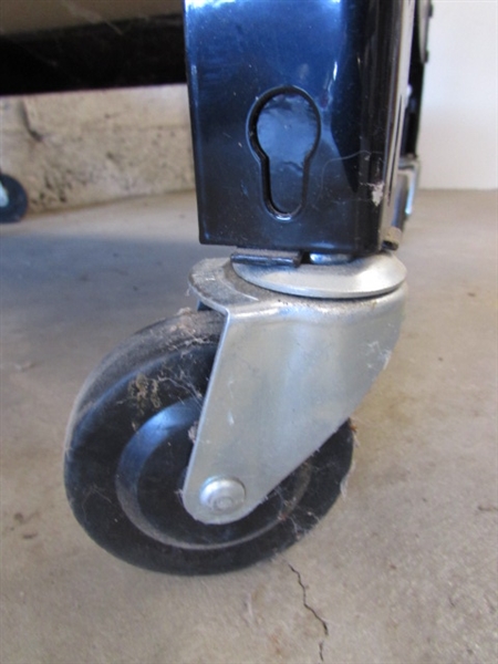 SHOP SHELVES ON WHEELS