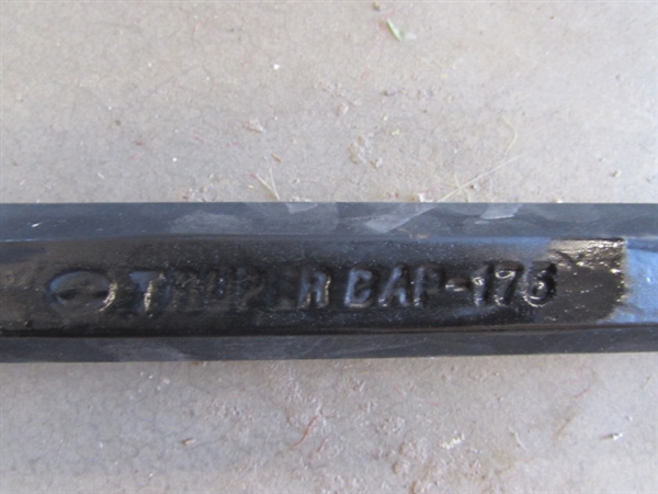 CONDUIT BENDER, BREAKER BAR AND FENCE POST DRIVER