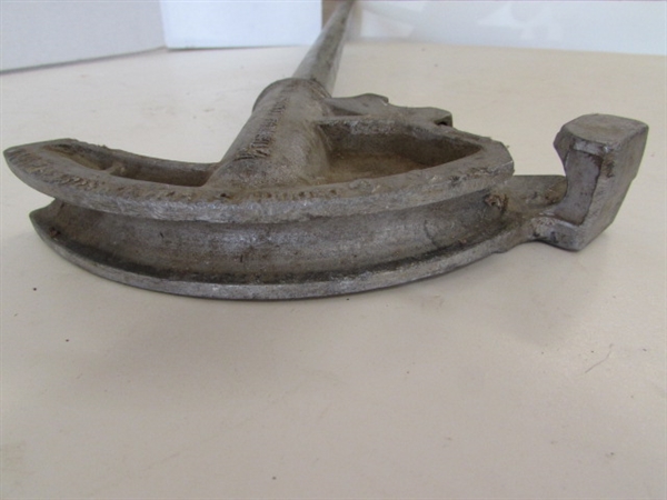 CONDUIT BENDER, BREAKER BAR AND FENCE POST DRIVER